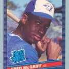 1986 Donruss # 28 Fred McGriff RC Rookie Blue Jays Rookie