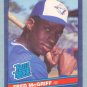 1986 Leaf # 28 Fred McGriff RC Rookie Blue Jays Rookie