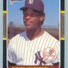 1987 Donruss # 228 Rickey Henderson Yankees