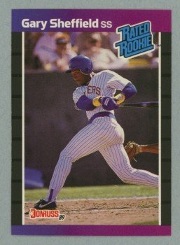 1989 Donruss # 31 Rated Rookie Gary Sheffield RC Yankees Rookie