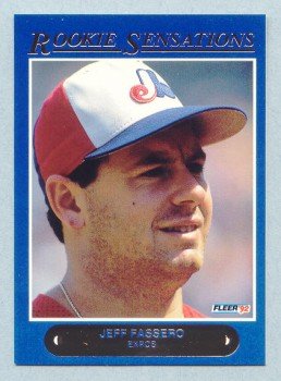 1992 Fleer Rookie Sensations # 5 Jeff Fassero Expos