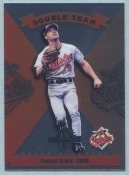 1997 Donruss Ltd Double Team # 130 Brady Anderson -- Rafael Palmeiro Orioles