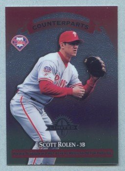 1997 Donruss Ltd Counterparts # 72 Scott Rolen -- Edgardo Alfonzo Phillies Mets