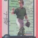 1998 Bowman Chrome International Refractors # 216 A J Hinch A's