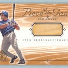 2001 SP Game Bat Edition Piece of the Game # IR Ivan Rodriguez GU Bat SP