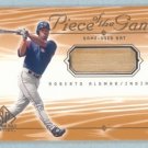 2001 SP Game Bat Edition Piece of the Game # RA Roberto Alomar GU Bat SP