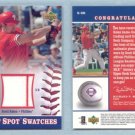 2002 UD Sweet Spot Swatches # S-SR SCOTT ROLEN 2-color GU Jersey