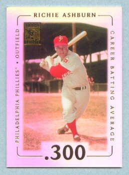 2002 Topps Tribute # 21 Richie Asburn HOF .300 Career Batting Average in 1962