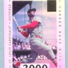 2002 Topps Tribute # 27 Stan Musial HOF 3000 Career Base Hits on 5-13-58