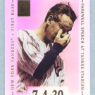 2002 Topps Tribute # 39 Lou Gehrig HOF Farewell Speech at Yankee Stadium 7-4-39