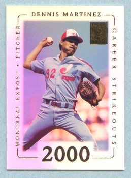 2002 Topps Tribute # 69 Dennis Martinez 2000 Career Strikeouts in 1995