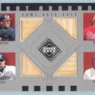 2002 UD Diamond Connection Bat Around Quads # BA-SAKS Sheffield Abreu Klesko Sosa GU Bat