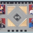 2002 UD Diamond Connection Bat Around Quads # BA-TGTD Thome Gonzalez Thomas Delgado GU Bat