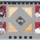 2002 UD Diamond Connection Bat Around Quads # BA-WGGH Wilson Giles Green Helton GU Bat