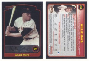 2003 Bowman Chrome # 351 WILLIE MAYS Giants HOF