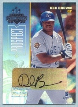 2003 Champions Autographs Prospect # 131 Dee Brown #d 149 of 500 Royals Auto