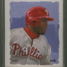 2003 Playoff Portraits Bronze # 127 Marlon Byrd GU Jersey #d 004 of 100