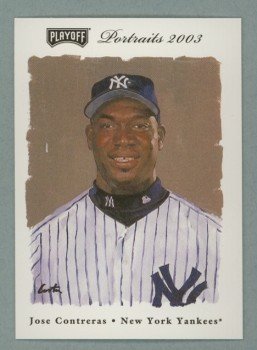 2003 Playoff Portraits # 86 JOSE CONTRERAS RC Yankees Rookie