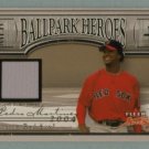 2004 Fleer Sweet Sigs Ballpark Heroes Jersey Silver # BH-PM Pedro Martinez GU Jersey #d 239 of 239