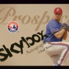 2004 Skybox Autographics Prospect # 67 Chad Bentz RC #d 0266 of 1500 Expos Rookie