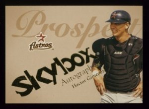 2004 Skybox Autographics Prospect # 99 Hector Gimenez RC #d 0337 of 1500 Rookie