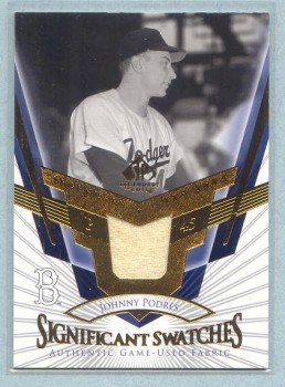 2004 SP Legendary Cuts Significant Swatches # SS-JP Johnny Podres GU Jersey Dodgers