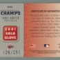 2003 Donruss Champions Stat Champs Mat SC-24 Torii Hunter 2-color GU Jersey #d 126 of 250 -- SOLD