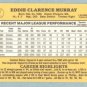 1985 Donruss # 47 Eddie Murray HOF Orioles