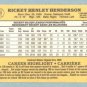 1985 Leaf # 208 Rickey Henderson Oakland A's