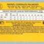 1987 Donruss # 43 Rafael Palmeiro RC Cubs Rookie