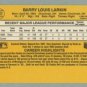 1987 Donruss # 492 Barry Larkin RC Reds Rookie