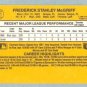 1987 Donruss # 621 Fred McGriff Blue Jays