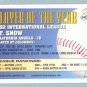 1993 Bowman # 340 J T Snow Foil Angels