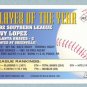 1993 Bowman # 343 Javy Lopez Foil Braves