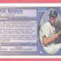 1998 Bowman Chrome# 129 Ryan Anderson RC Mariners Rookie