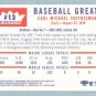 2000 Greats of the Game Retrospection # R13 Carl Yastrzemski HOF Red Sox