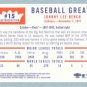 2000 Greats of the Game Retrospection # R15 Johnny Bench HOF Reds