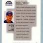 2000 UD Pros & Prospects # 144 Cory Vance RC #d 0810 of 1600 Rookie