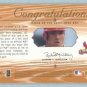2001 SP Game Bat Edition Piece of the Game # JD J D Drew GU Bat SP Dodgers -- SOLD