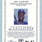 2002 Topps Tribute # 5 Joe Carter World Series Winning Home Run 10-23-93