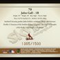 2004 Skybox Autographics Prospect # 70 John Gall RC #d 1305 of 1500 Cardinals Rookie