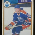 1983-84 OPC # 34 -- Jari Kurri, Oilers