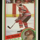 1984-85 Topps # 90 -- Pat Verbeek RC, Rookie, Devils
