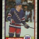 1989-90 Topps # 136 -- Brian Leetch RC, Rookie, Rangers