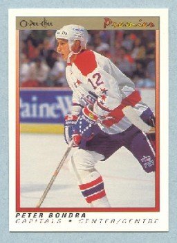 1990-91 OPC Premier # 7 -- Peter Bondra Rookie Card RC