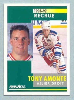 1991-92 Pinnacle French # 301 -- Tony Amonte Rookie Card RC