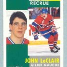 1991-92 Pinnacle French # 322 -- John LeClair Rookie Card RC