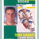 1991-92 Pinnacle # 301 -- Tony Amonte Rookie Card RC