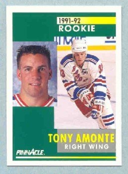 1991-92 Pinnacle # 301 -- Tony Amonte Rookie Card RC