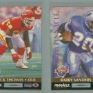 1992 Pinnacle Team Pinnacle # 2 BARRY SANDERS and DERRICK THOMAS -- MINT